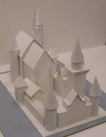 The completed paper Neuschwanstein castle