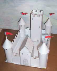 The completed castle before painting