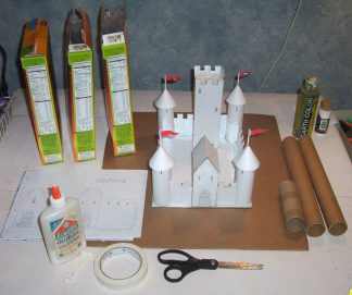 Cardboard Castles for School Projects