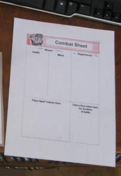 The Combat Sheet