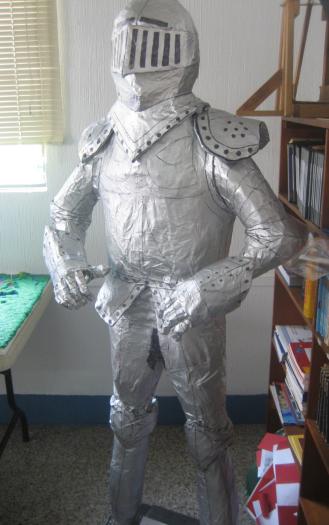 Full Size Paper Mache Knight