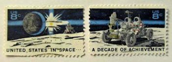 A decade of achievement pair of stamps