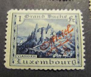 Luxembourg castle stamp