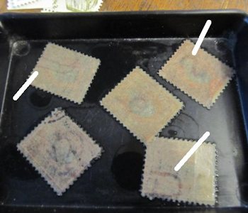 Watermarks on stamps