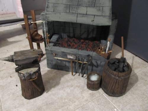 The miniature blacksmith forge