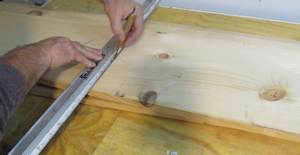 Measure out the wood pieces