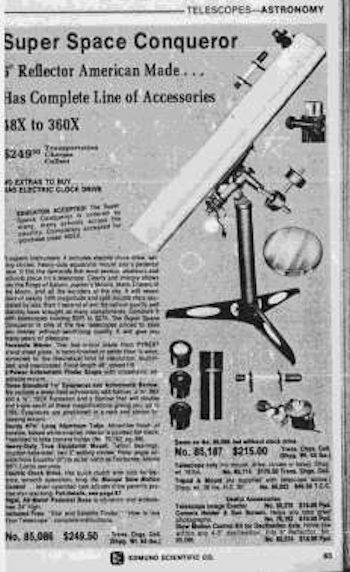 1970's telescope advertisement