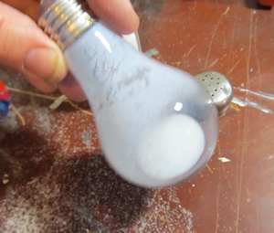 Put salt in the bulb