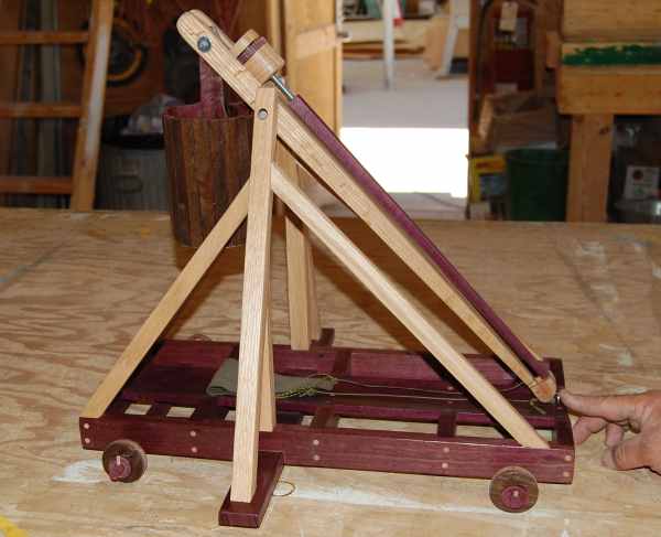 Side view of the Trebuchet
