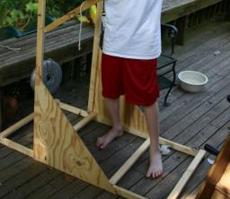 What are some tips for building a tabletop trebuchet?