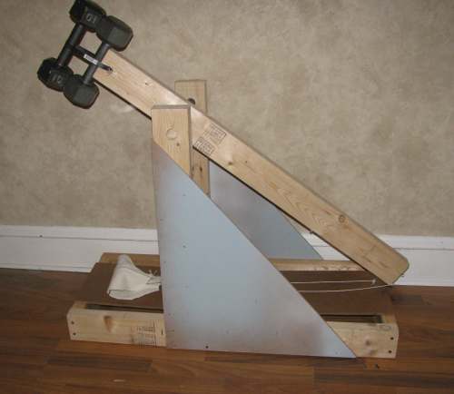 simple catapult design. The Tennis Ball Trebuchet