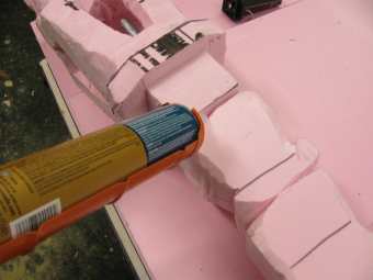 Assembling the foam weapon