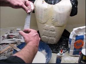 Apply Paper Mache