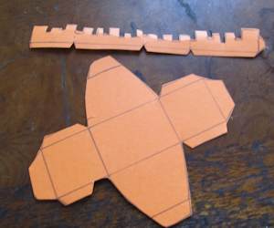 Cut out the monster head template