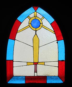 The stained glass window