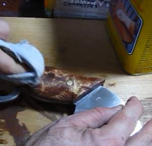polish the handle