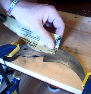 Polishing the knife