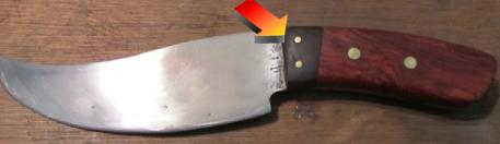 bolster in a knife