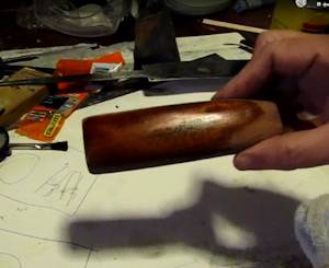 Tung oil on the handle