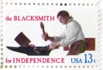 A blacksmithing stamp