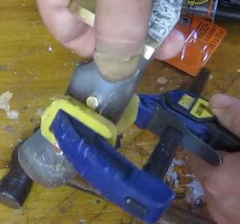 Clamp the handles