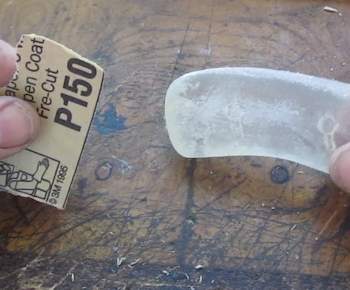 Sand with fine paper