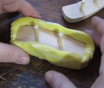 Mold the handles