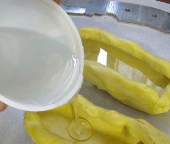 Pour the resin