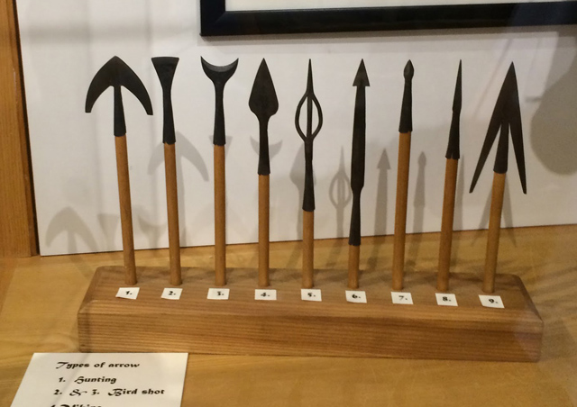 Various medieval arrow tips