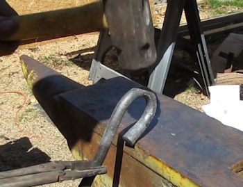 Use edge of teh anvil