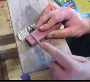 carving the handle