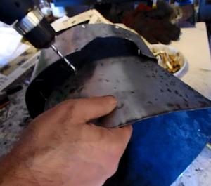 Now drill for the bottom half