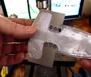 Drill out the inner curve