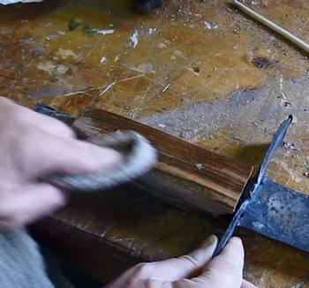 Apply tung oil