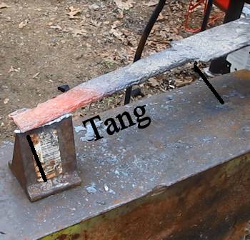 Trim the tang width