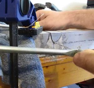 Cutting the pommel