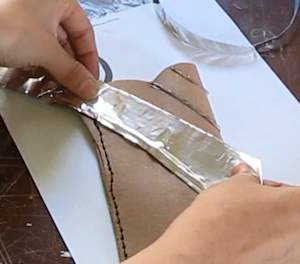 Apply foil tape