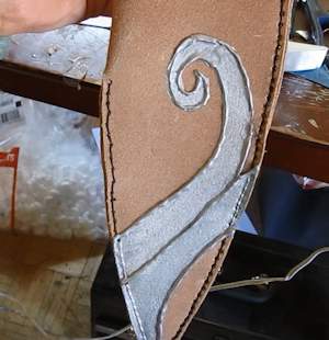 Painted silver