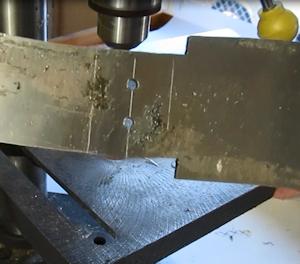 Drill the handle holes