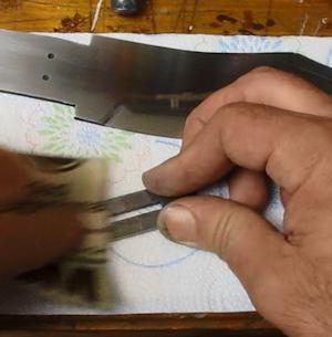 polishing the guards