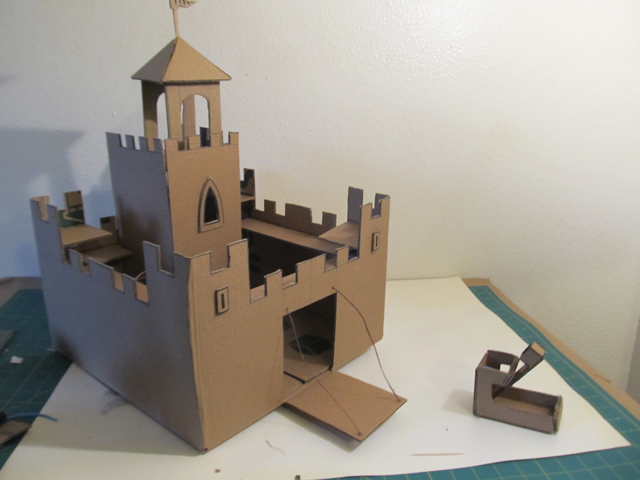How to make a castle out of a cardboard box