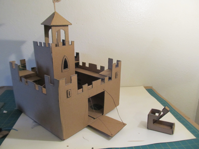 The cardboard castle