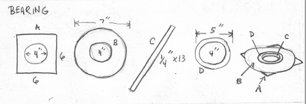 Illustration of the parts needed