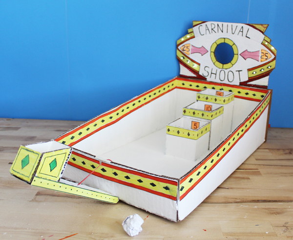 Cardboard Carnival Games {Challenge for Kids} - Frugal Fun For