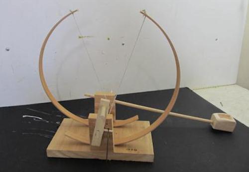 The completed davinci catapult