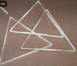three triangles make the completed catapult