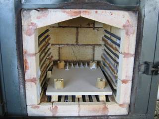 first shelf in the kiln