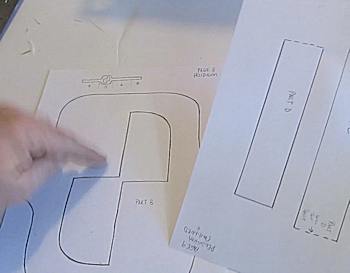 The template pieces