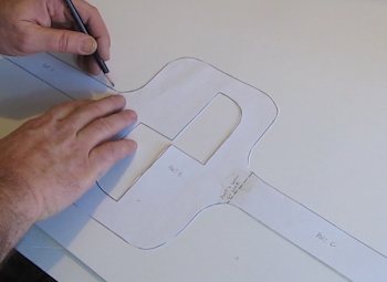 Trace onto foamboard