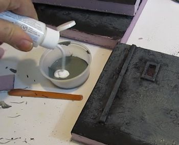 Add white to the grey paint